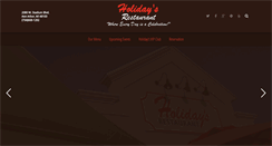 Desktop Screenshot of holidaysrestaurant.com