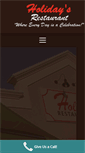 Mobile Screenshot of holidaysrestaurant.com